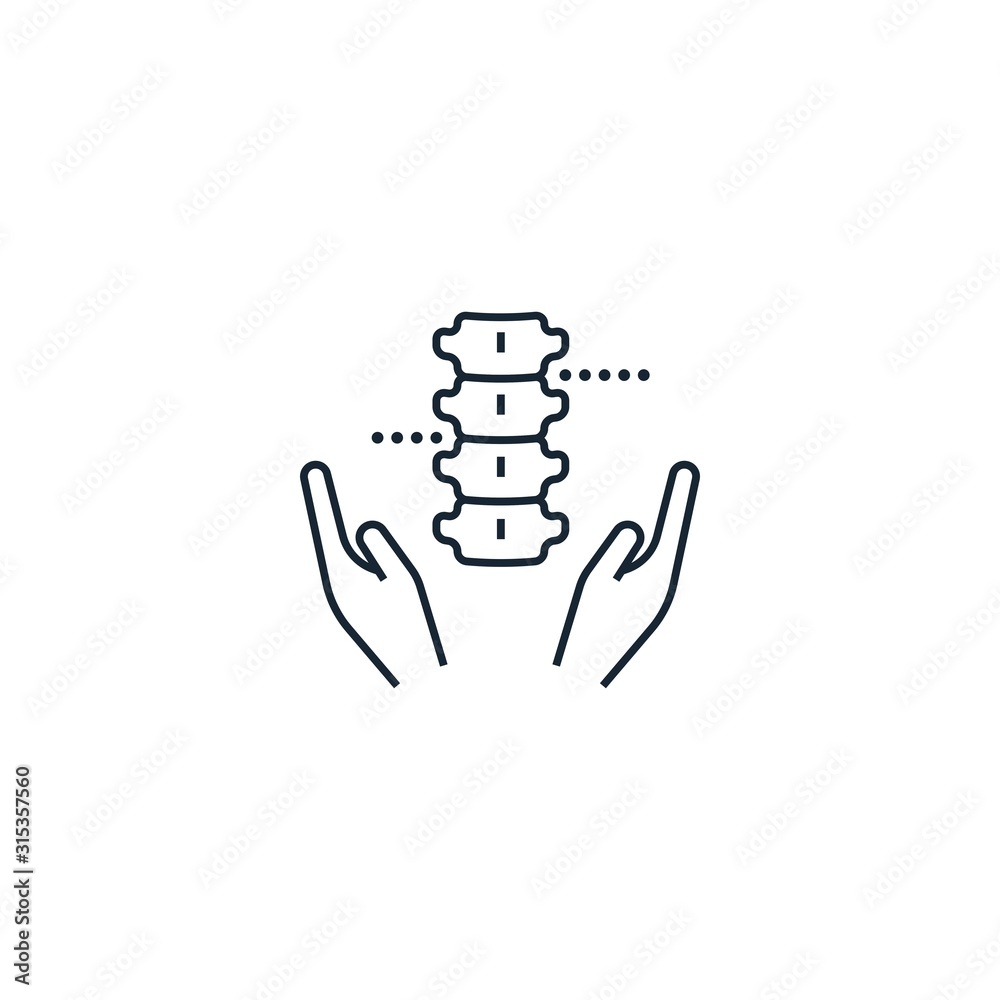 Fototapeta premium physiotherapy creative icon. From Medicine icons collection. Isolated physiotherapy sign on white background