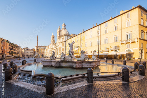 Canvas Print Piazza Navona, Rome. Italy