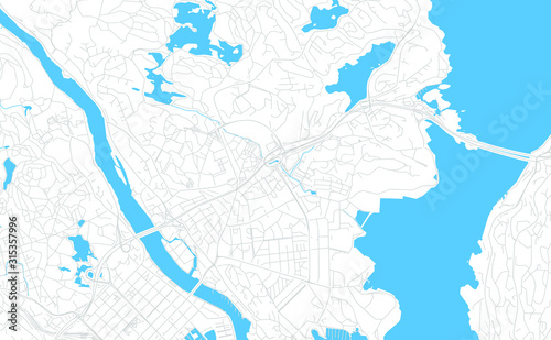 Kristiansand, Norway bright vector map