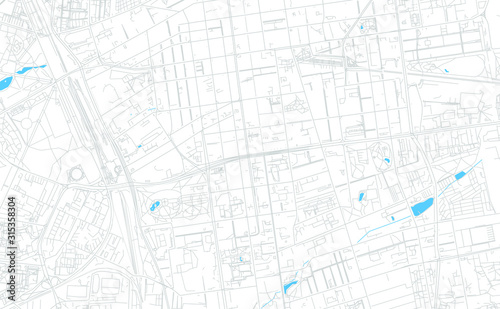 Lodz, Poland bright vector map