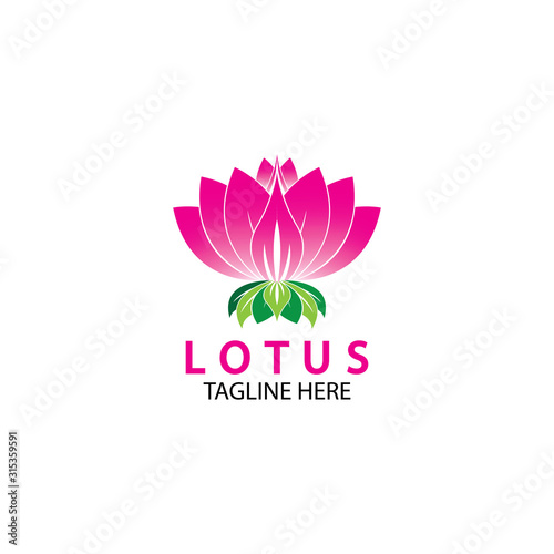 Vector lotus flowers design for spa  yoga class  hotel and resort