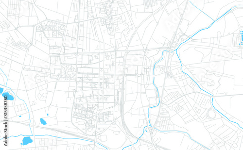 Czestochowa, Poland bright vector map