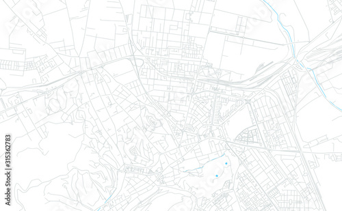 Brasov, Romania bright vector map
