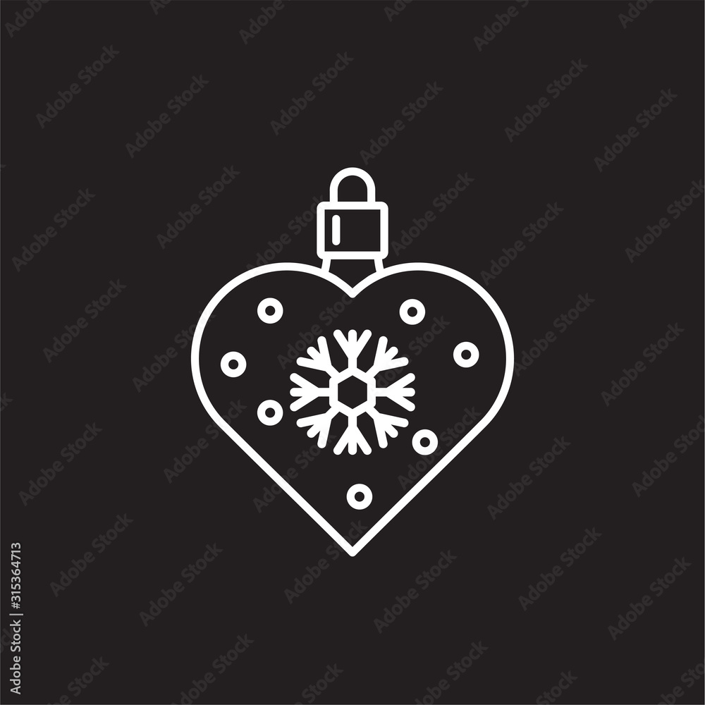 Obraz premium Christmas related toy icon outline on background for graphic and web design. Creative illustration concept symbol for web or mobile app