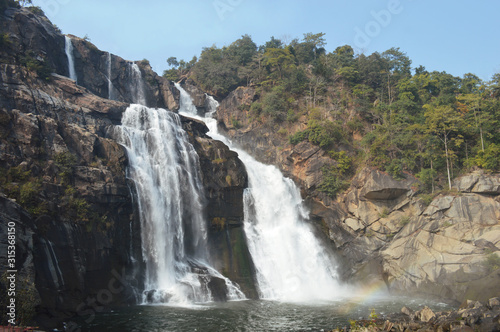 beautiful huge Hundru waterfall of Ranchi ,india