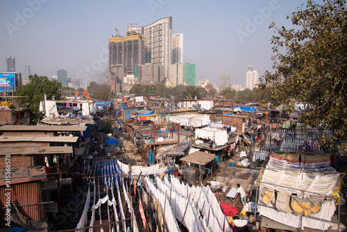 Largest laundry Dhobi ghat in Mumbai (India)