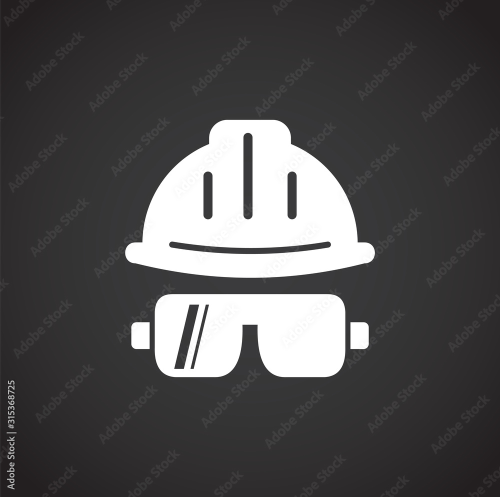 Fototapeta premium Construction related icon on background for graphic and web design. Creative illustration concept symbol for web or mobile app