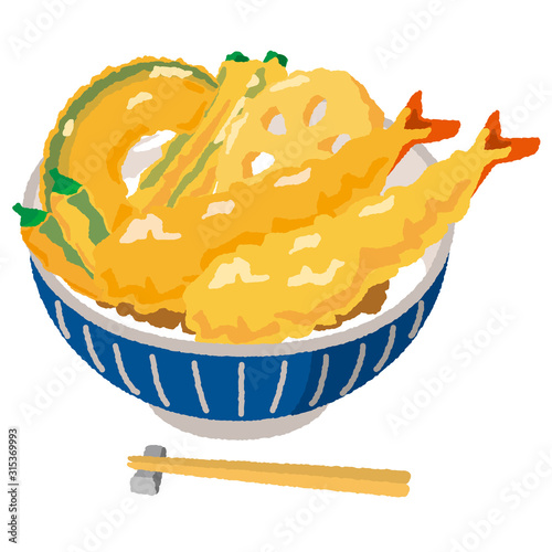 天丼のイラスト