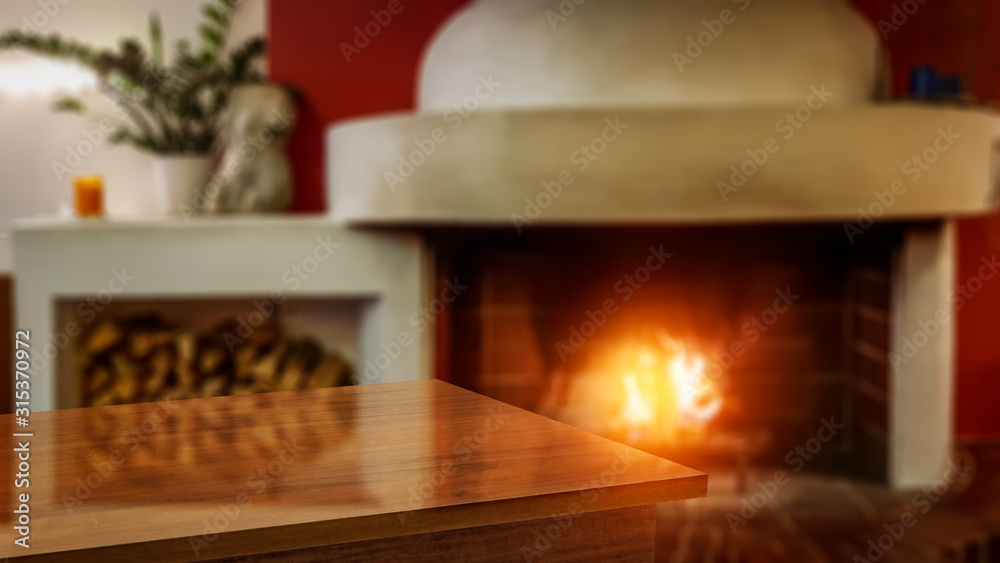 desk of free space and home interior with firepalce desk of free space and home interior with firepalce
