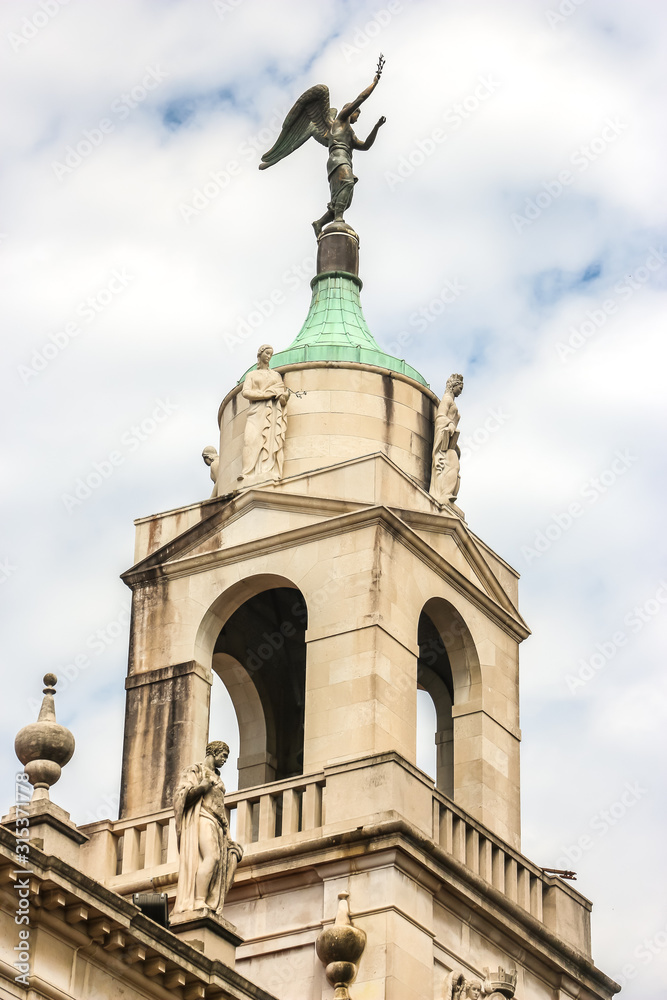 Fototapeta premium Padova, Italy. Beautiful architecture of Palazzo Moroni, Comune di Padova.