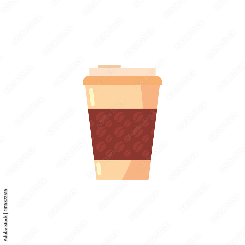 Isolated coffee mug vector design