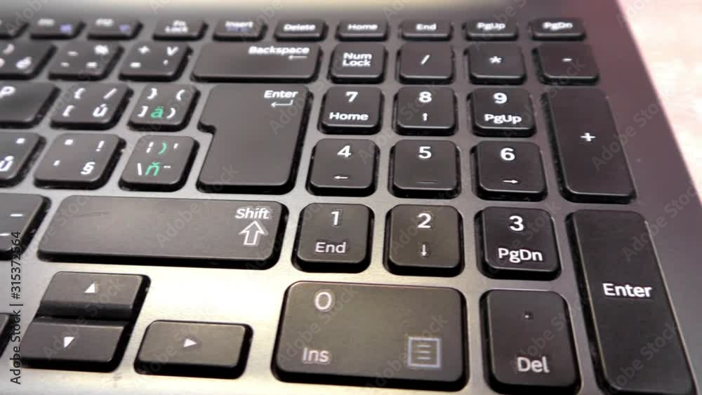 Laptop, Notebook, Computer keyboard, closeup, detail Laptop, Notebook, Computer keyboard, closeup, detail