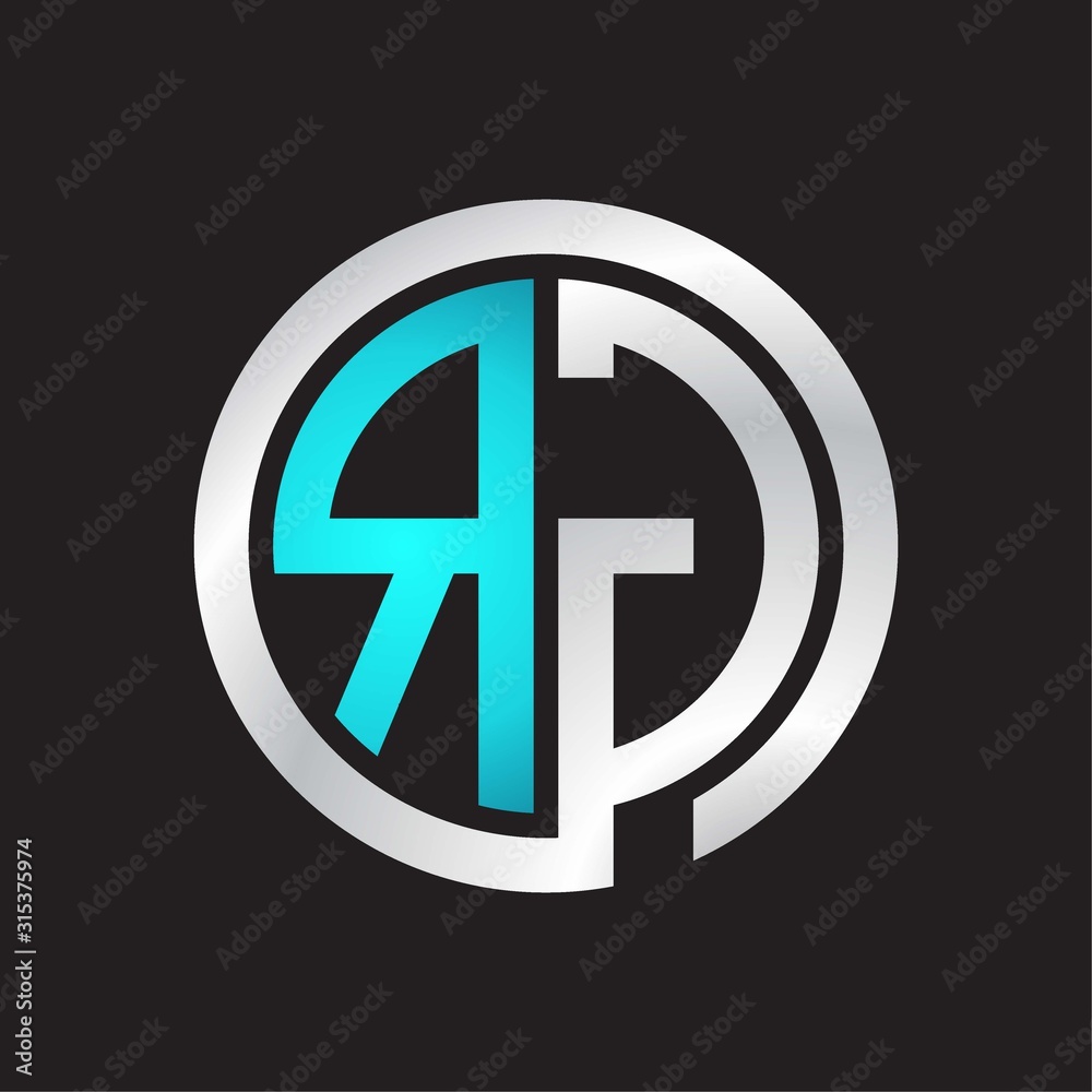 RG Initial logo linked circle monogram RG Initial logo linked circle monogram