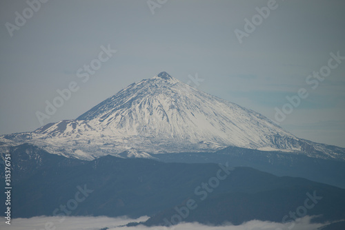 teide volcano with snow © utrabels