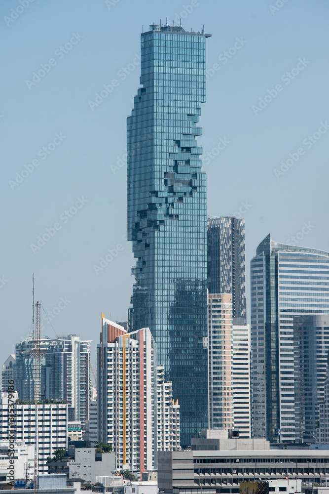 Obraz premium TAJLANDIA BANGKOK CHAO PHRAYA RIVER SKYLINE