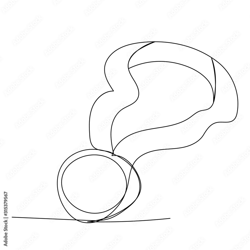 vector, isolated, continuous line drawing medal