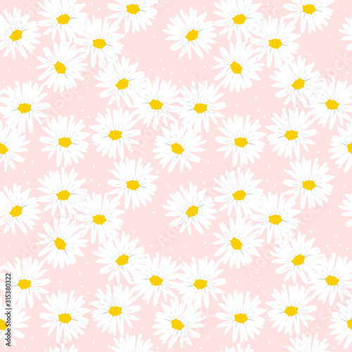 Sweet daisy seamless pattern