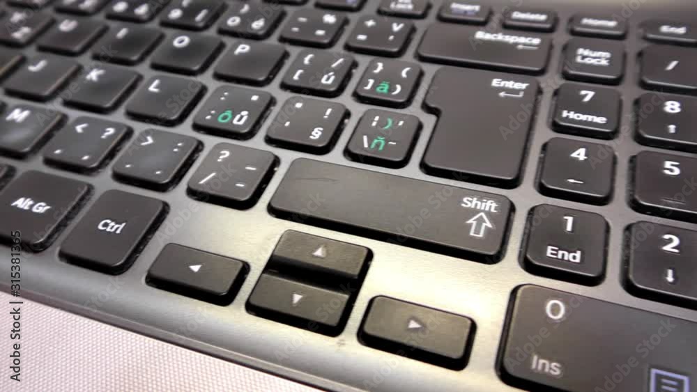 Laptop, Notebook, Computer keyboard, closeup, detail Laptop, Notebook, Computer keyboard, closeup, detail