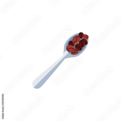Isolated coffee spoon vector design