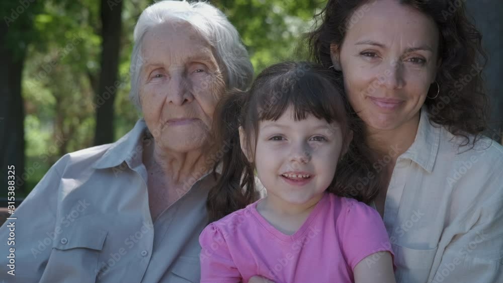 A generation of women in the family. Granny, mother, daughter. A generation of women in the family. Granny, mother, daughter.