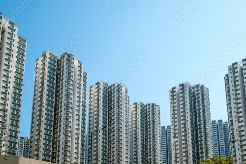 apartment buildings, residential real estate, HongKong © hanohiki