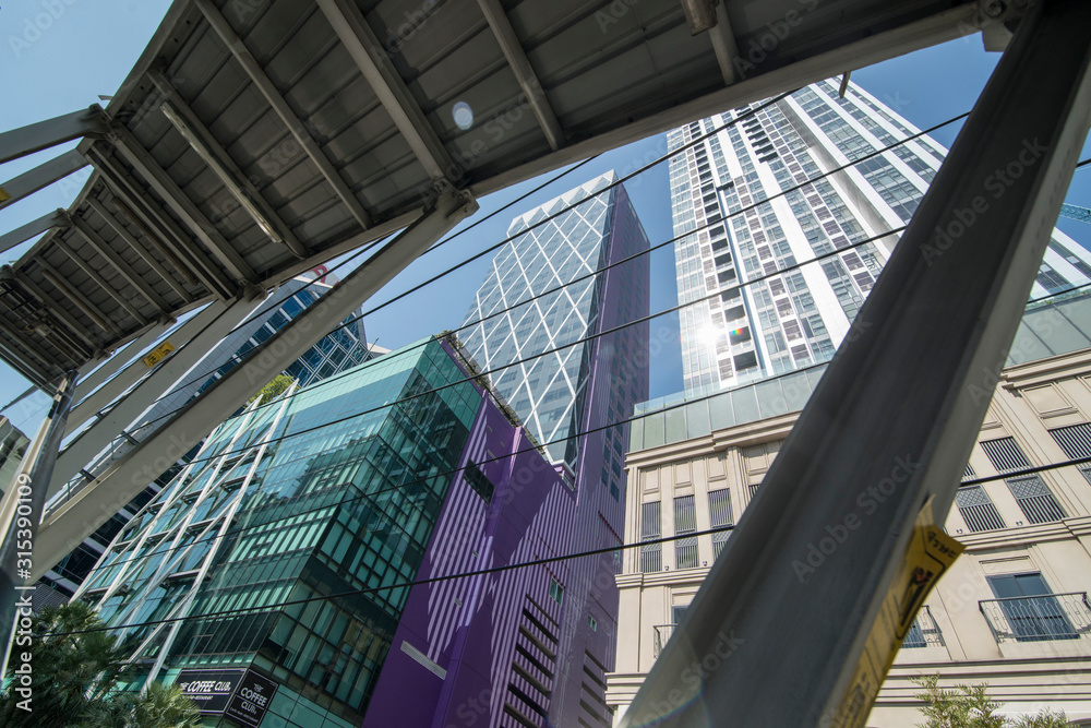 Naklejka premium THAILAND BANGKOK SILOM SKYLINE