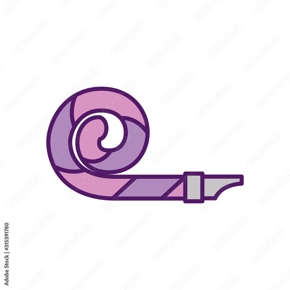 Whistle design, Party celebration event happy birthday holiday surprise anniversary and decorative theme Vector illustration Whistle design, Party celebration event happy birthday holiday surprise anniversary and decorative theme Vector illustration