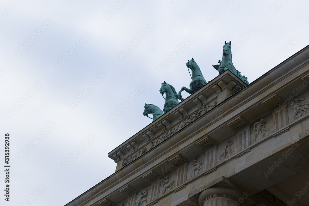 BERLIN, GERMANY Triumphal Arch copy space