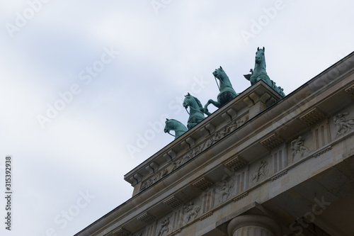 BERLIN, GERMANY Triumphal Arch copy space
