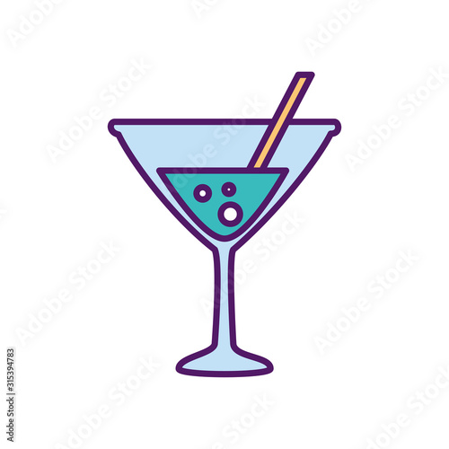 Cocktail design, Alcohol drink bar beverage liquid menu surprise restaurant and celebration theme Vector illustration