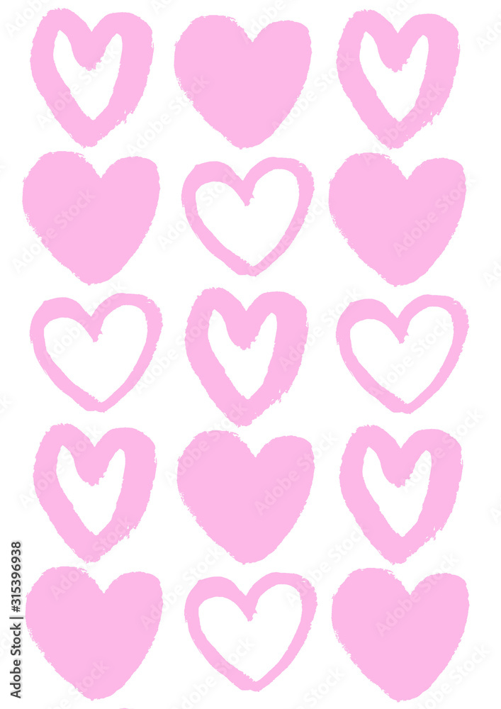 seamless pattern with hearts