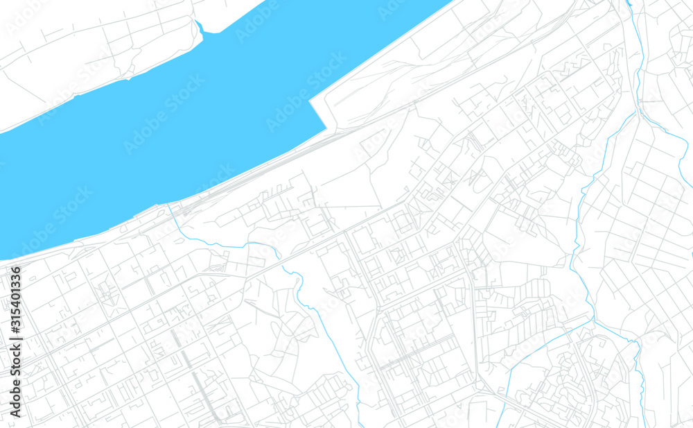 Perm, Russia bright vector map Perm, Russia bright vector map