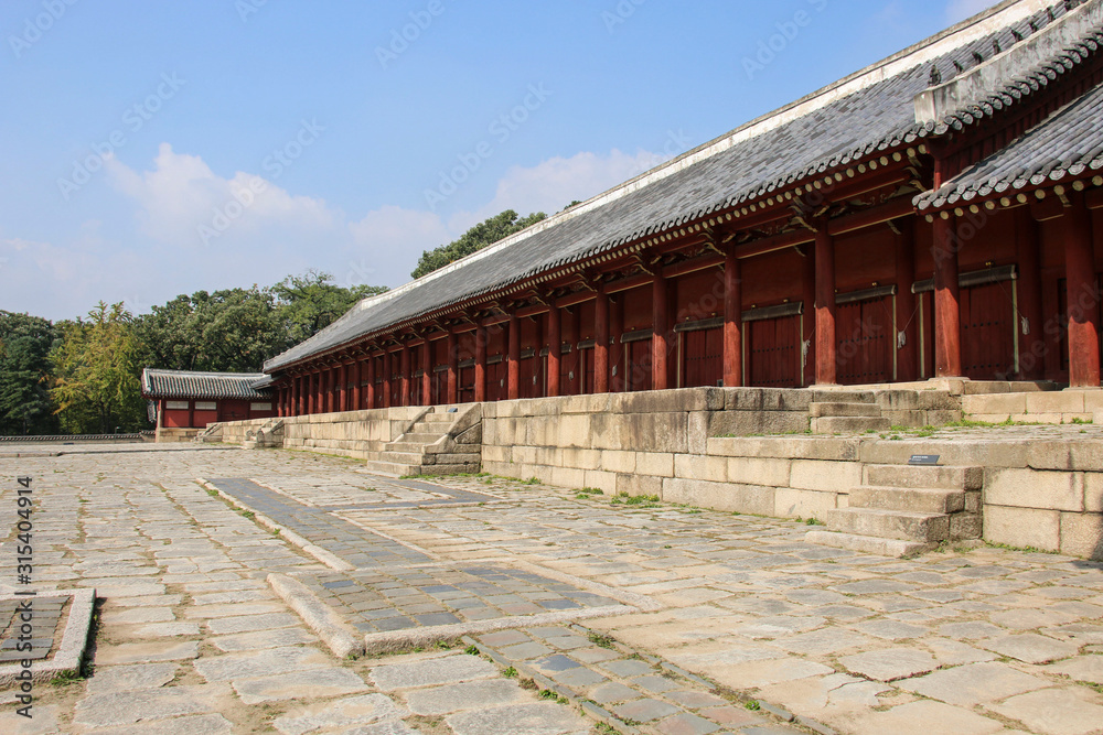 Jongmyo Shrine UNESCO World Heritage Site. Seoul, South Korea
