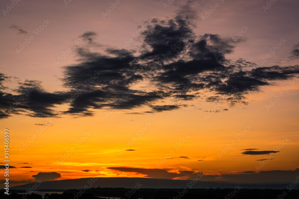 Low Angle View Of Dramatic Sky During Sunset Low Angle View Of Dramatic Sky During Sunset