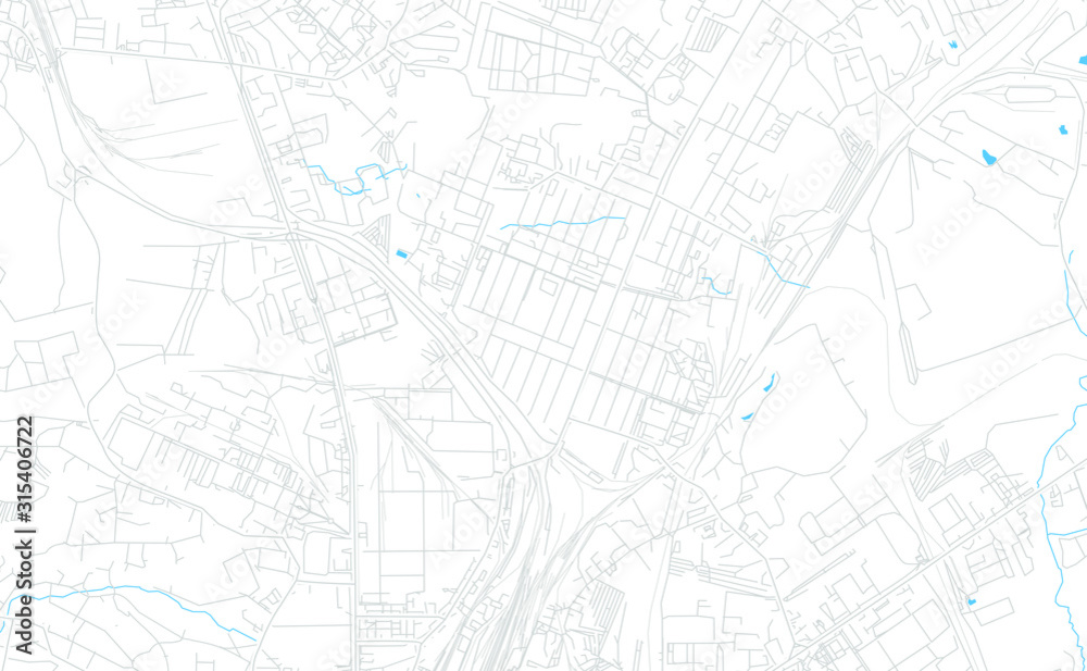 Kaluga, Russia bright vector map