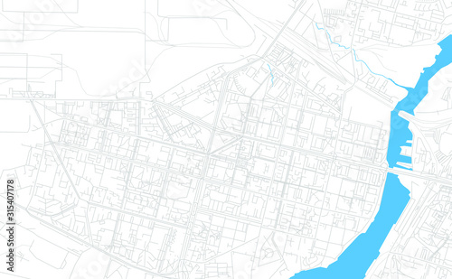 Cherepovets, Russia bright vector map