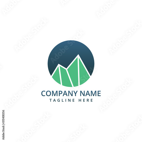 Business, financial and investment vector logo design