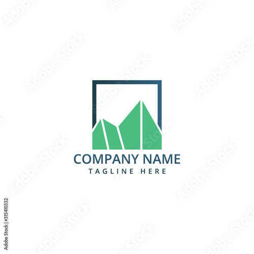 Business, financial and investment vector logo design