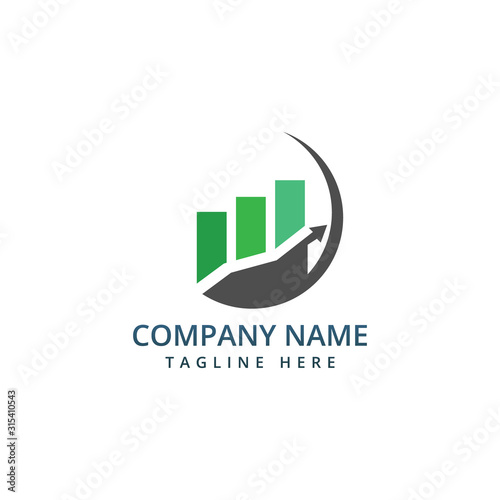 Business, financial and investment vector logo design
