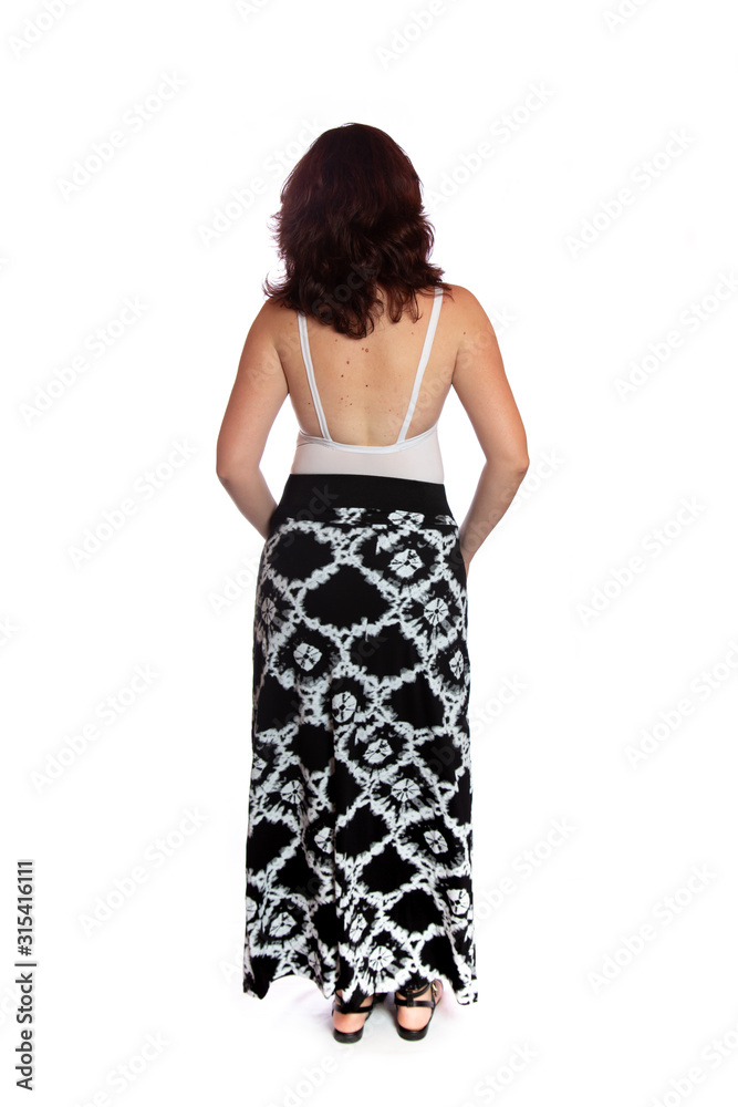 Young woman over isolated white background Young woman over isolated white background