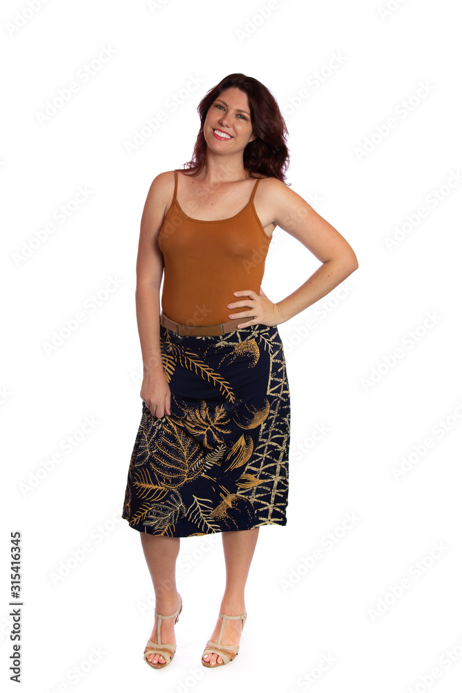 Young woman over isolated white background Young woman over isolated white background