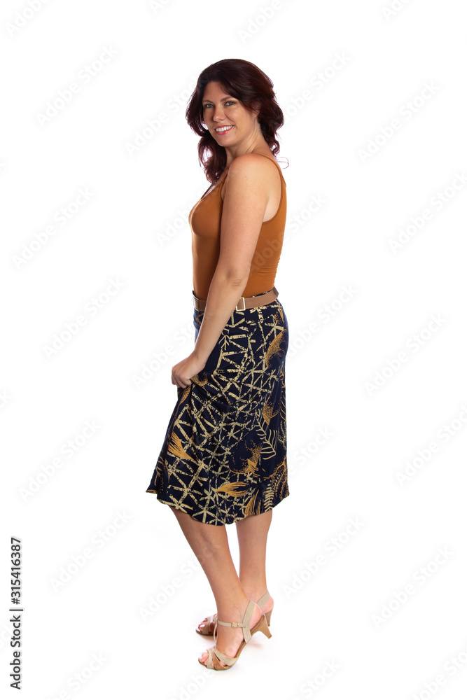 Young woman over isolated white background Young woman over isolated white background