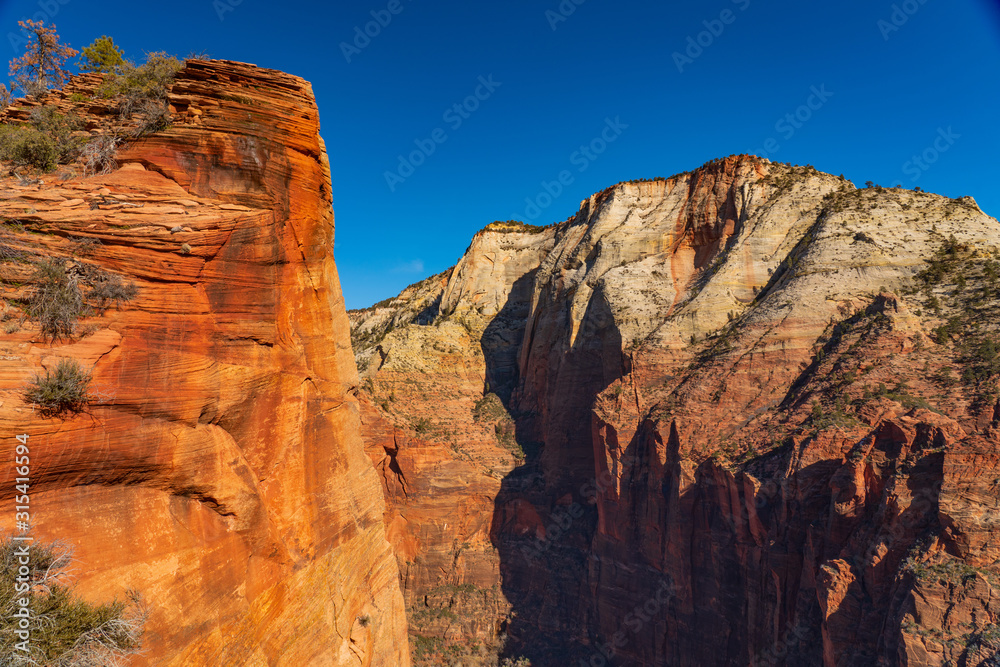 Zion Canyon Walls of Sandstone