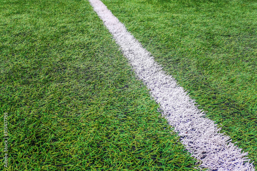 Sideline football field, Sideline chalk mark artificial grass soccer ...