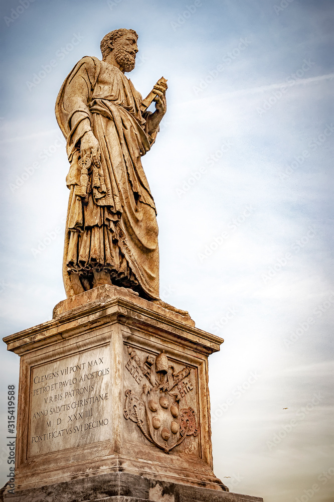 Rome Apostle Statue