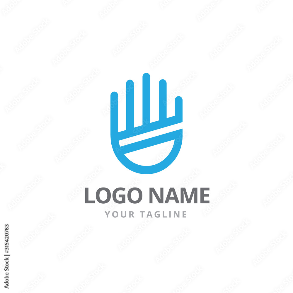 Finance Hand Vector Logo Design