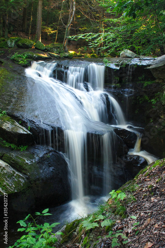 New England cascaiding waterfall