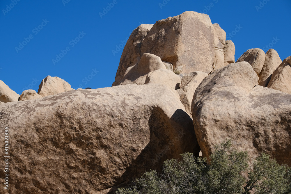 Sandstone in the Joshua tree desert, California Sandstone in the Joshua tree desert, California