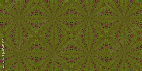 Wallpaper Mural seamless pattern with flowers and leaves Torontodigital.ca