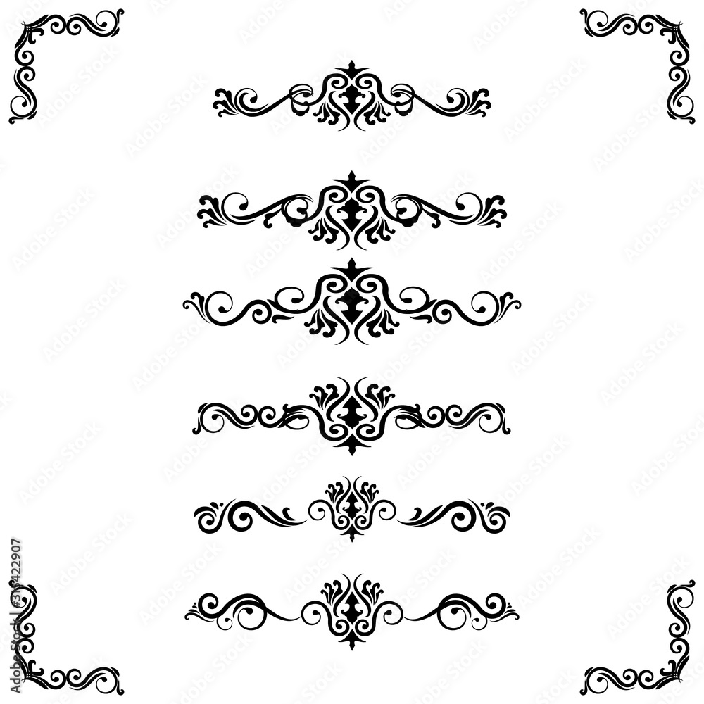 Obraz premium Classic Ornament Frame Vintage Border